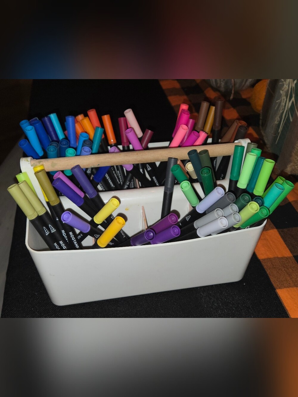 MOGYANN 89-Piece Dual Tip Art Marker Set – Fine Tip & Brush Tip Assorted Colors